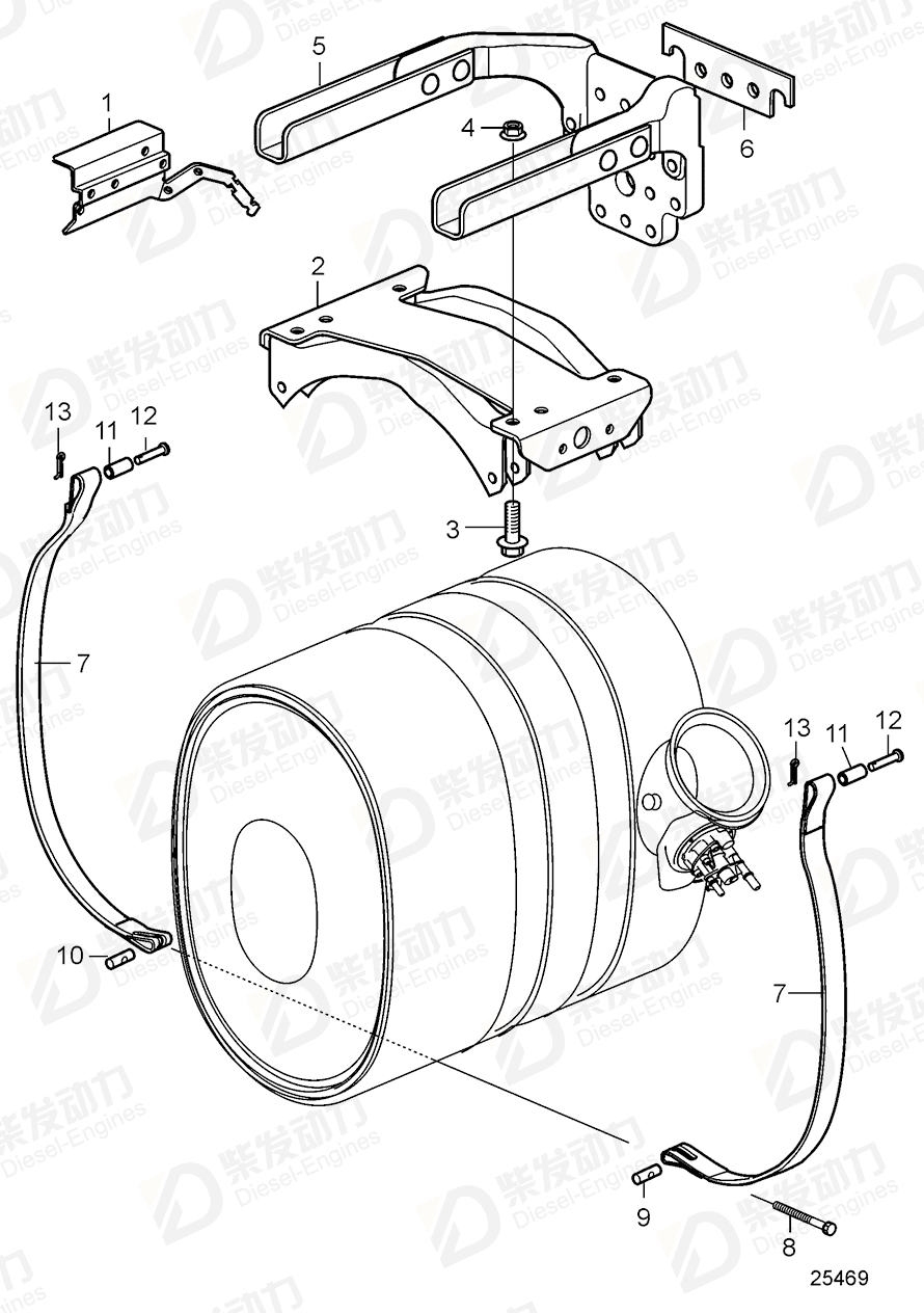 volvo penta Plate 21129338 Drawing volvo penta Plate 21129338 Drawing